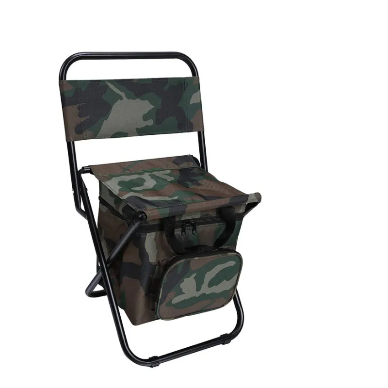 3-in-1 Portable Folding Chair Insulated Ice Bag and Backrest 1