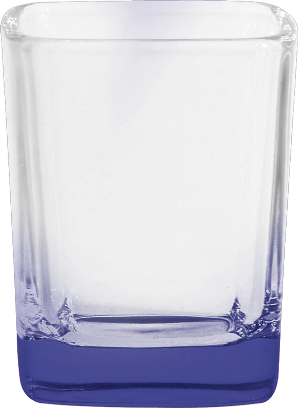 2.25 oz. Square Shot Glass - Deep Etched 7