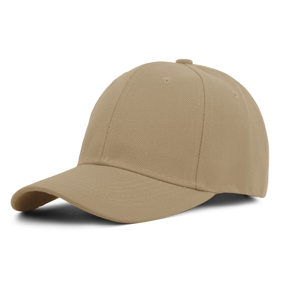 Stock Solid Color Polyester 6-Panel Cap 46
