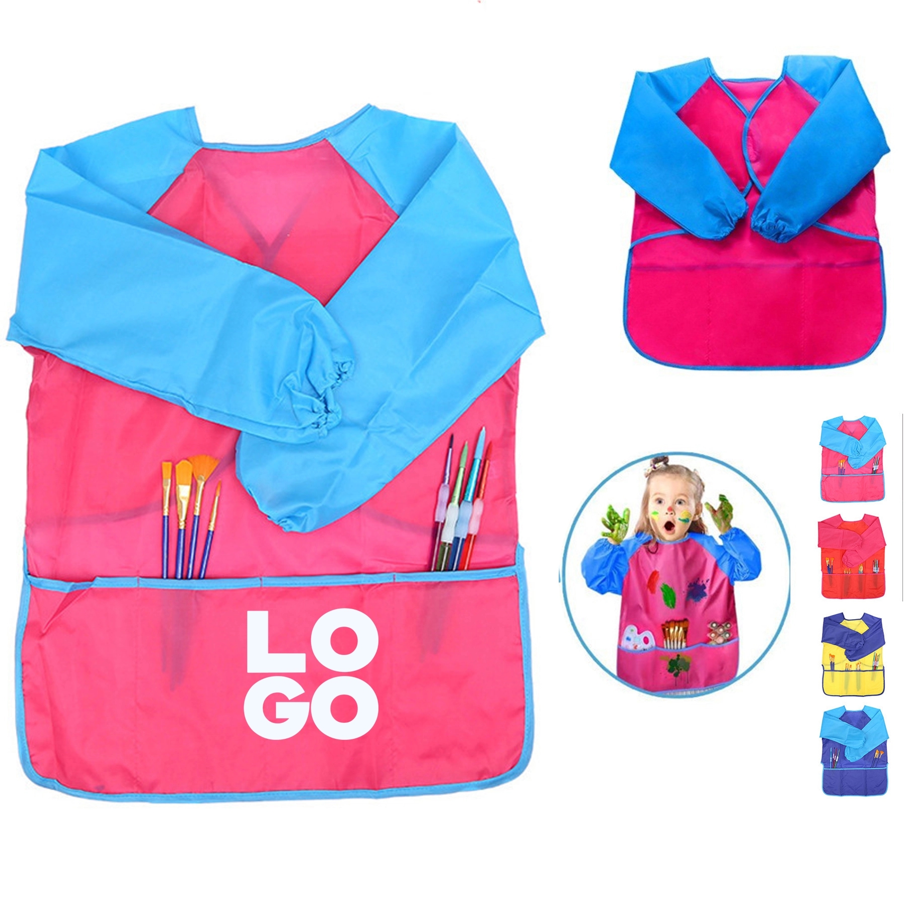 Waterproof Long Sleeve Painting Apron 2