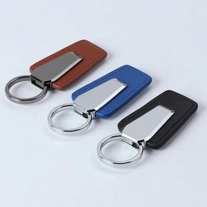 Custom Keyring Metal Luxury Leather Keychain 1