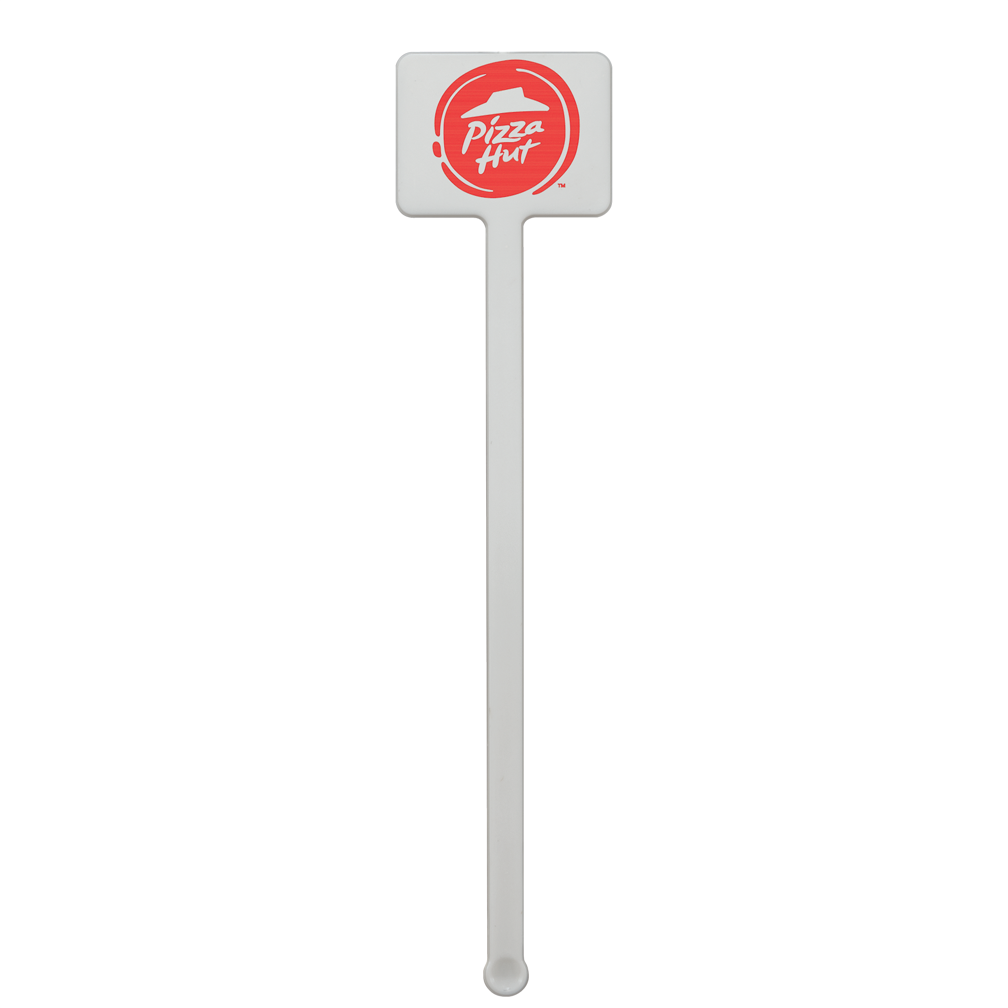 Plastic Drink Stirrer 5.750" Rectangle White Tradition Print 3