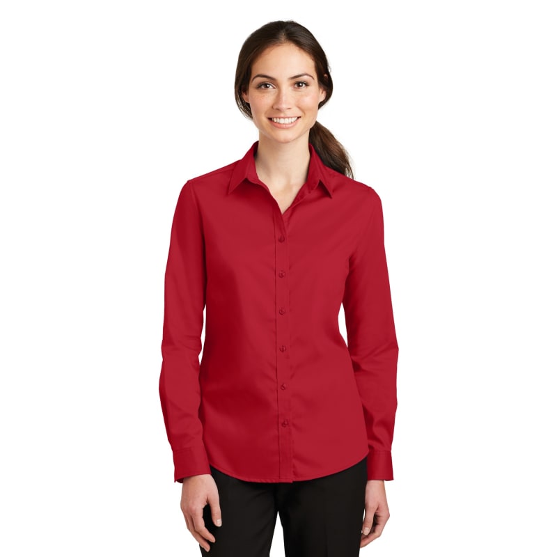 Port Authority Ladies SuperPro Twill Shirt. 3