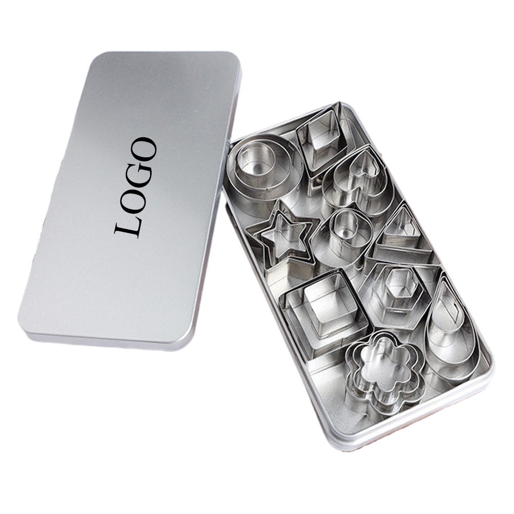 30PCS Stainless Steel Cookie Cutter Mold Set - Customized Logo 2