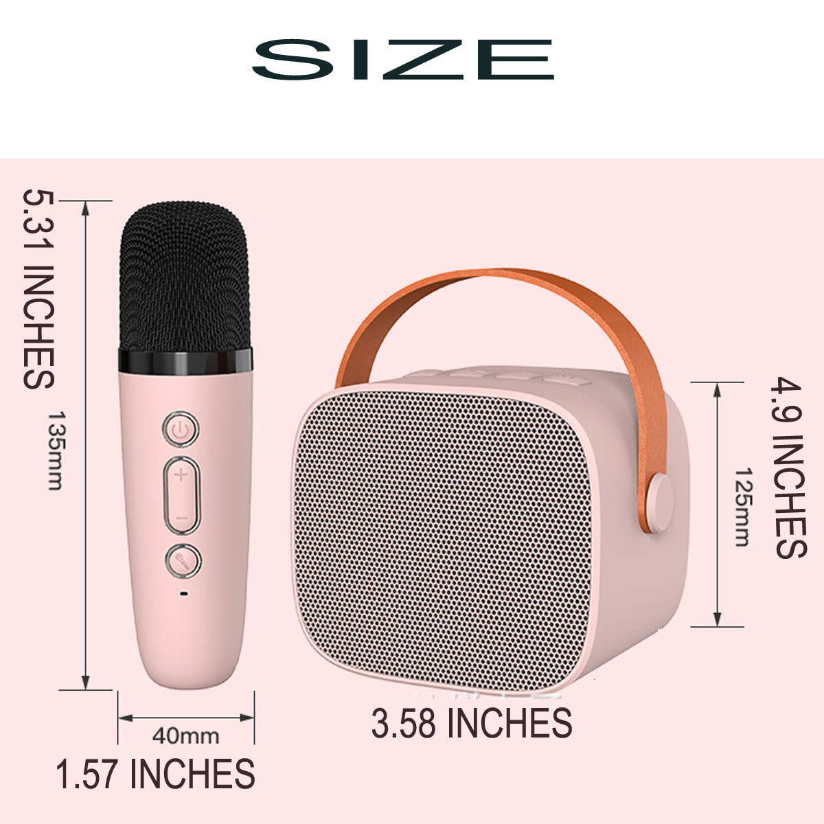 Kids Wireless Karaoke Machine with Microphone 3