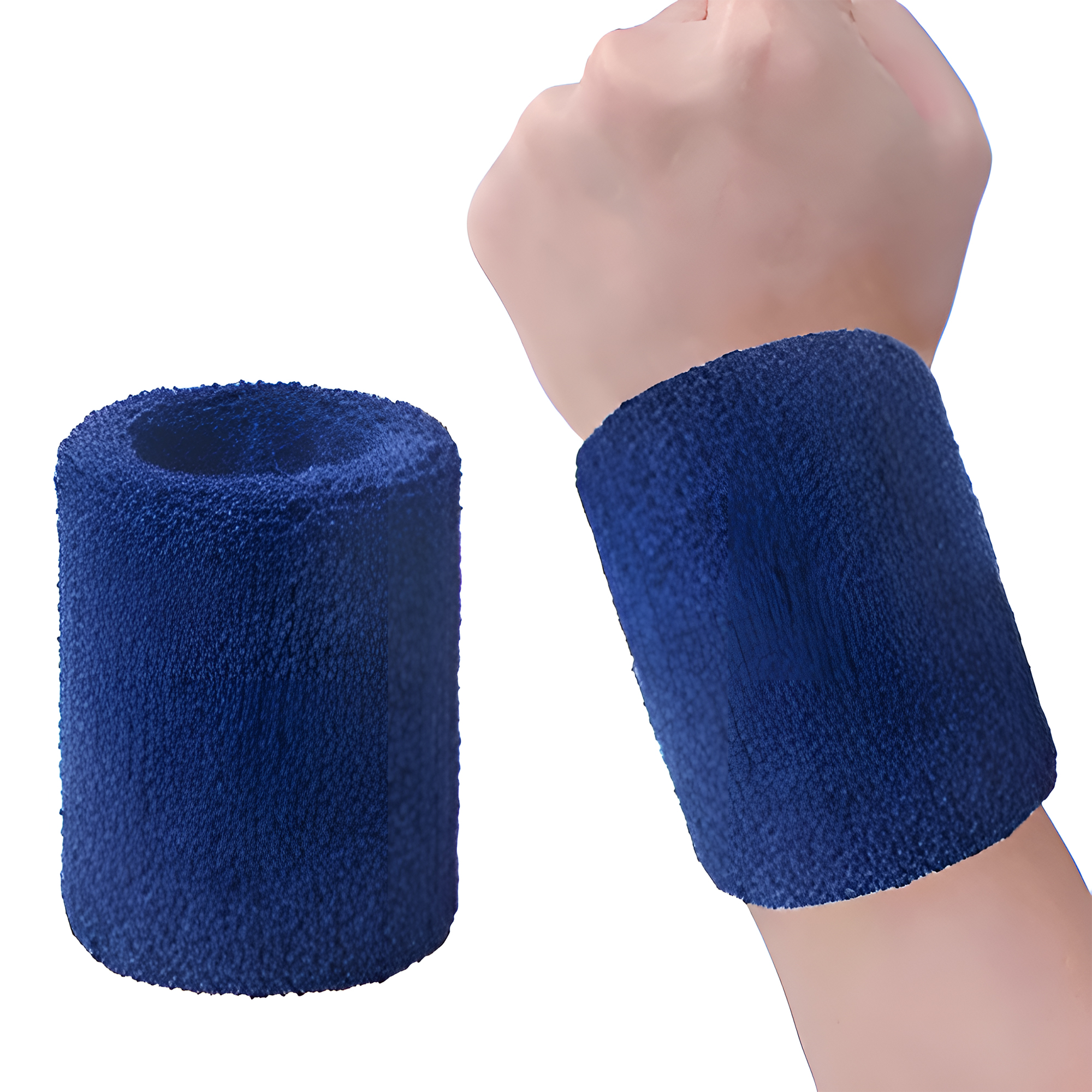 MOQ 50 PCS Comfortable Cotton Sports Wristband 10