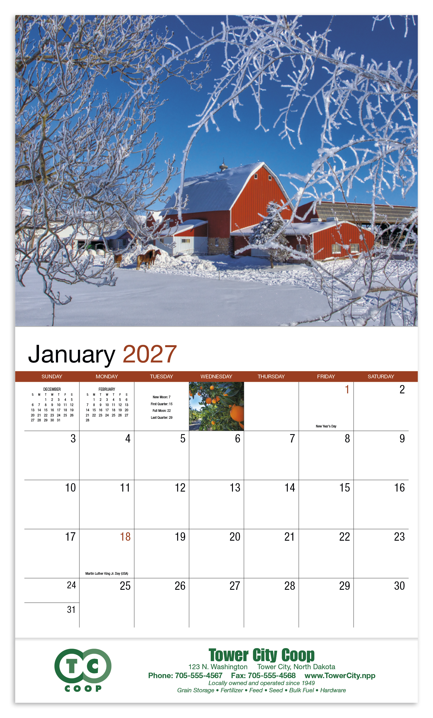 HotLine® Products America's Bounty Appointment Calendar - Stapled 67