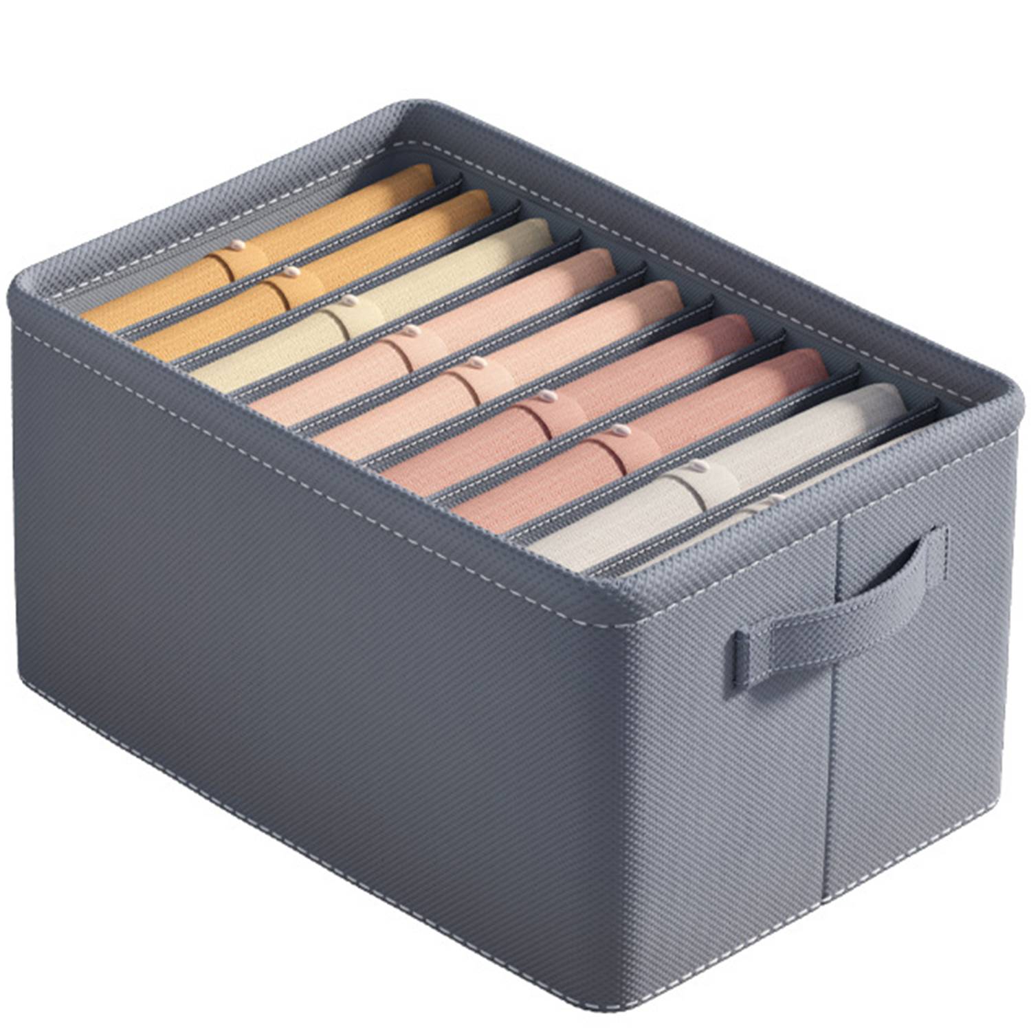 Foldable Clothing Organizer Box with Compartments 4