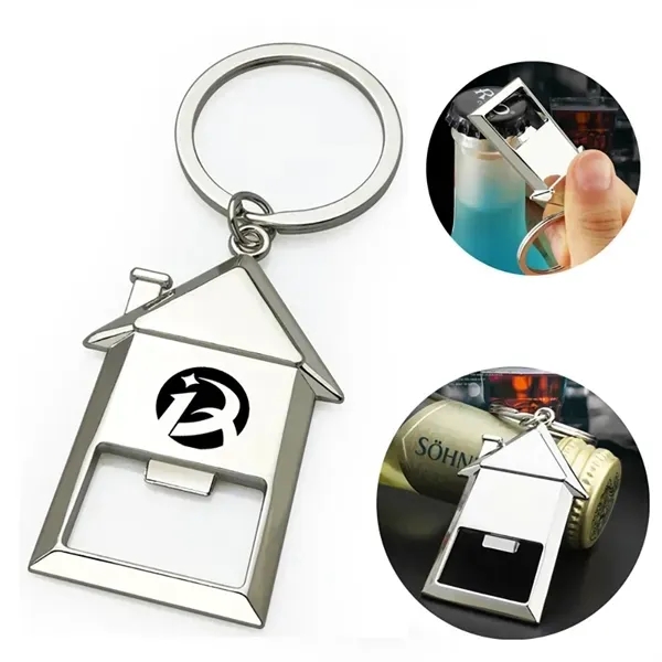 House Shaped Bottle Opener Key Holder 3