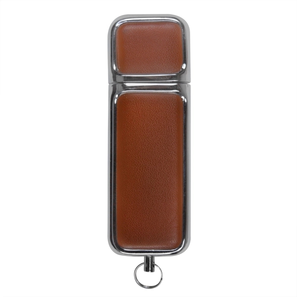 Flat Leather USB Flash Drive 3