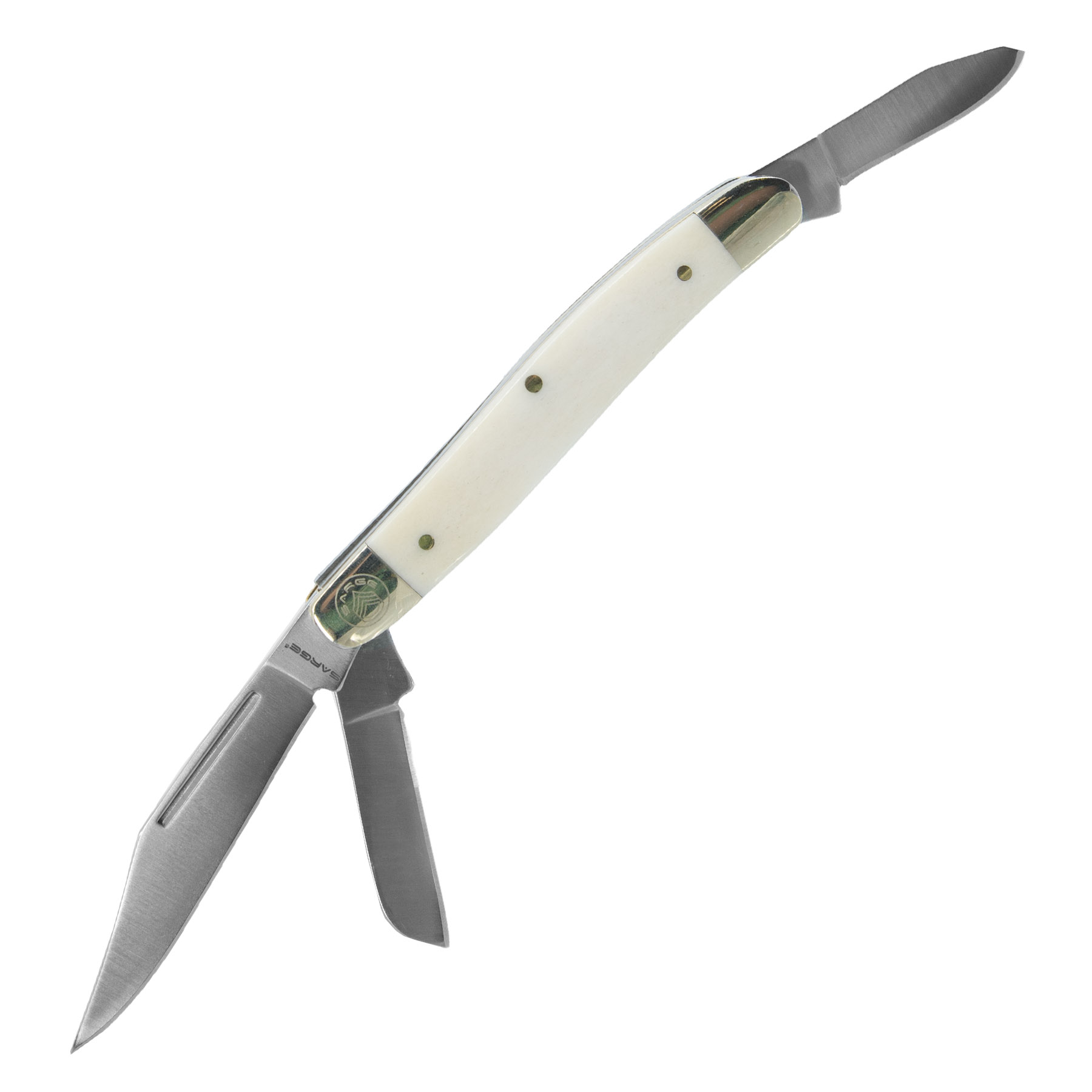 Amigo - White Bone 3 Blade Stockman 3