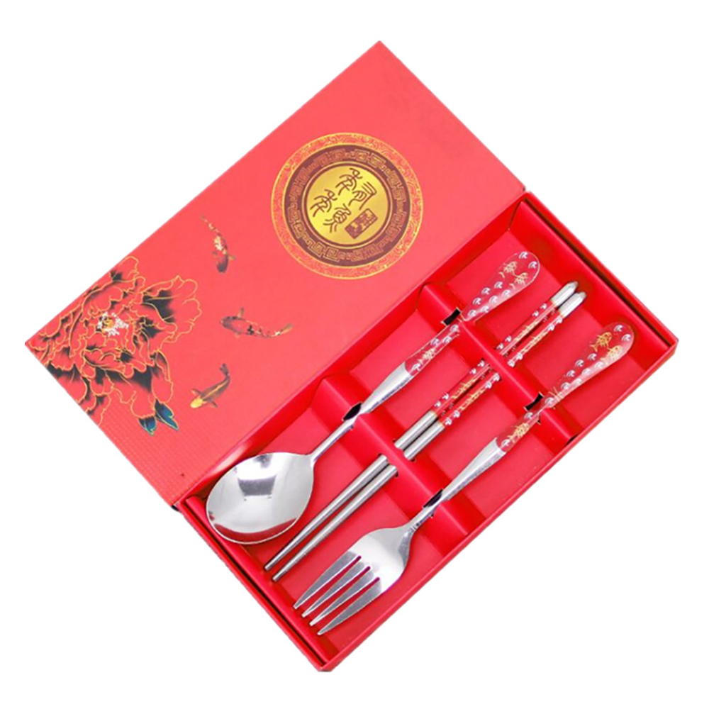 Stainless steel tableware set