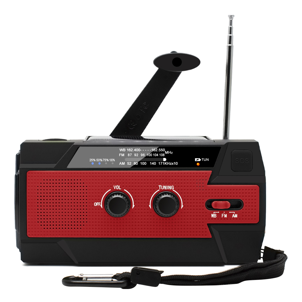 ResQ Emergency Hand Crank Radio – 4000mAh Power Bank, Solar, 1W Flashlight & Motion Sensor Lamp 12