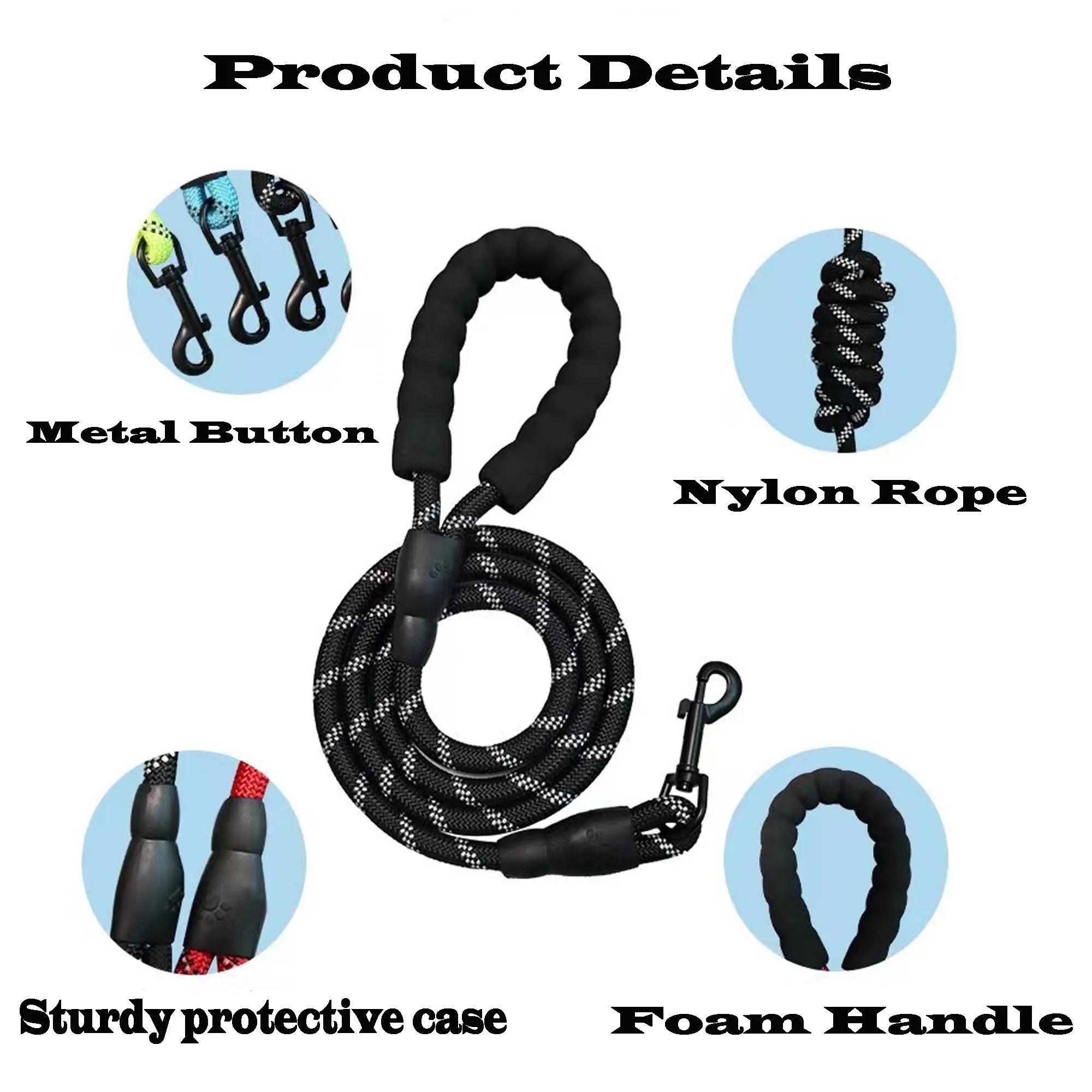 Nylon Medium And Large Pet Leash 2