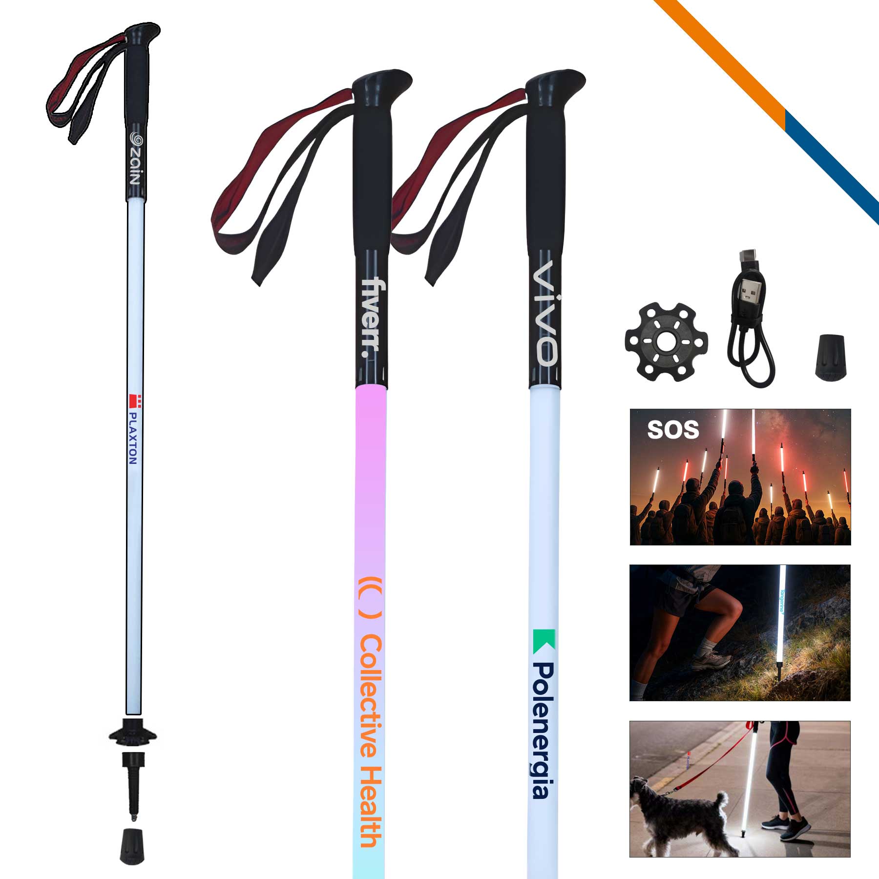 LumeFree LED Light Up Trekking Pole 10