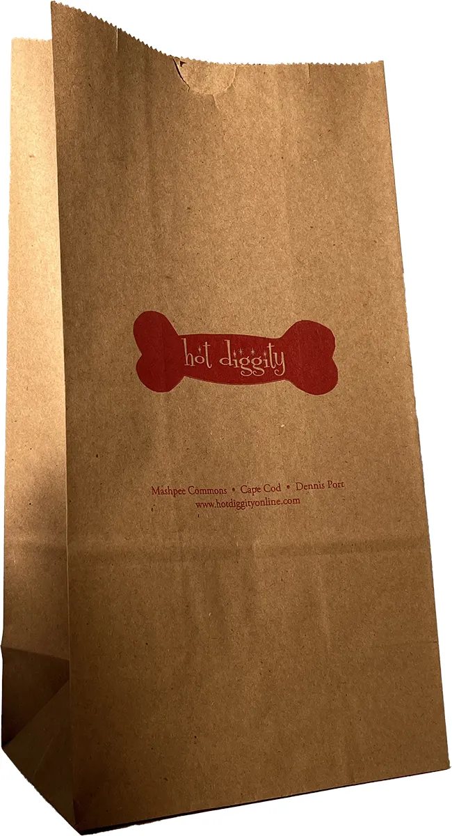 Natural Kraft SOS Flat Bottom Bags - Ink Imprinted 2