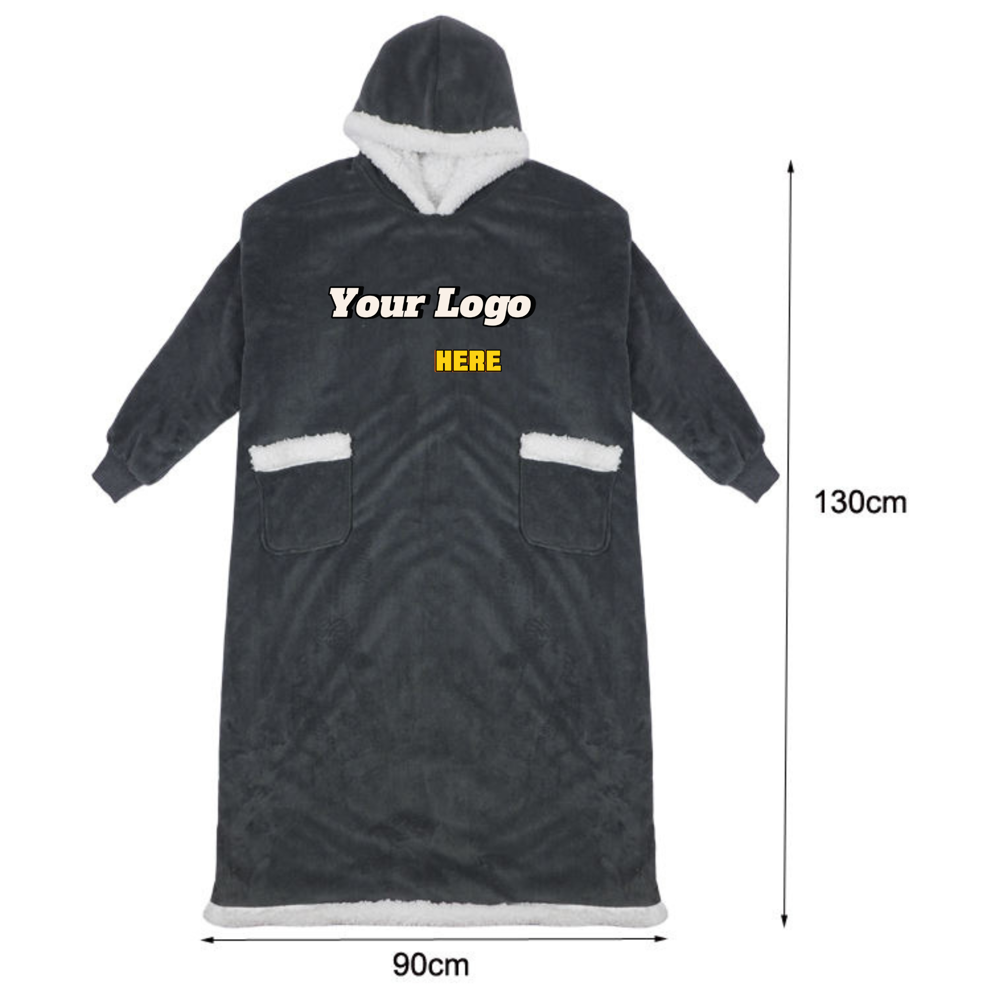 Oversized Sherpa Hoodie Blanket 1