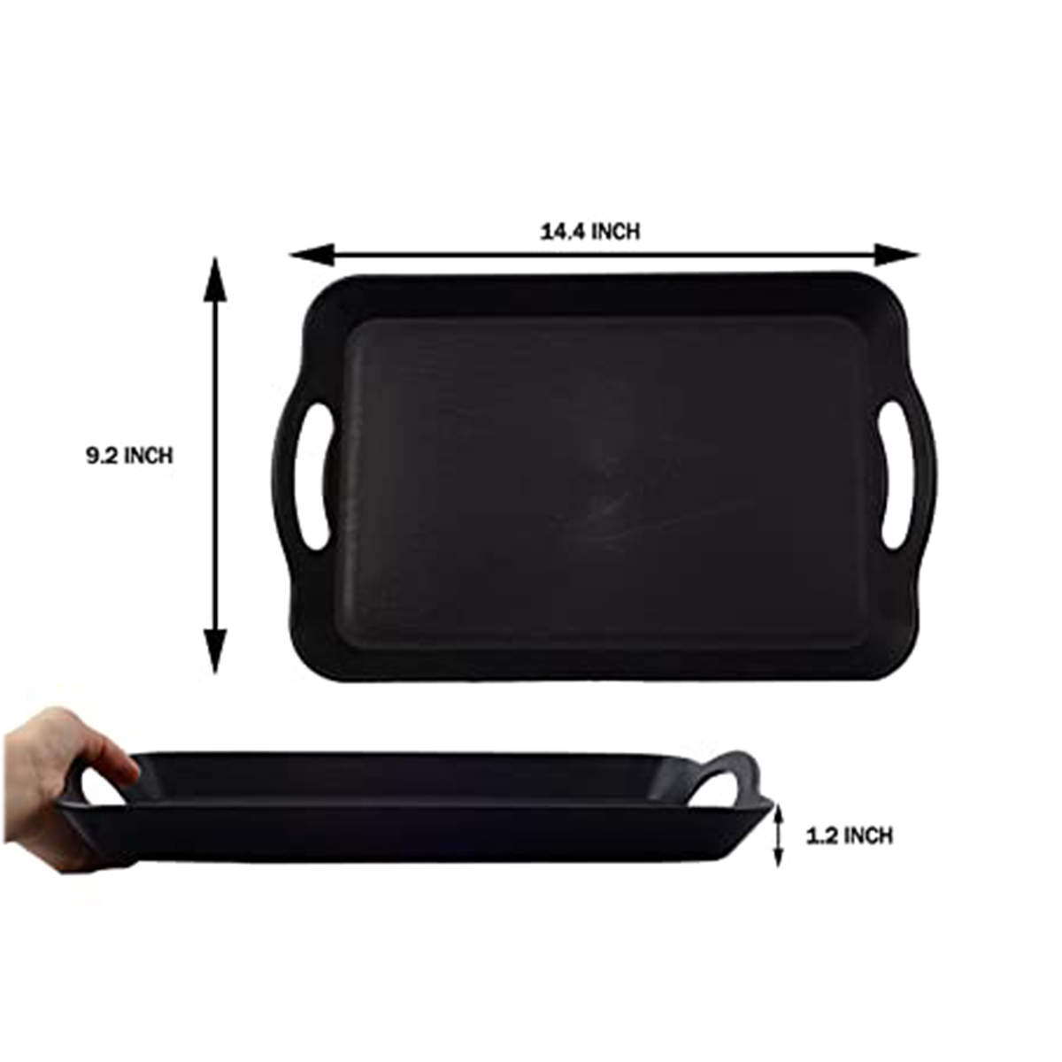 Plastic Tray with Handles 4