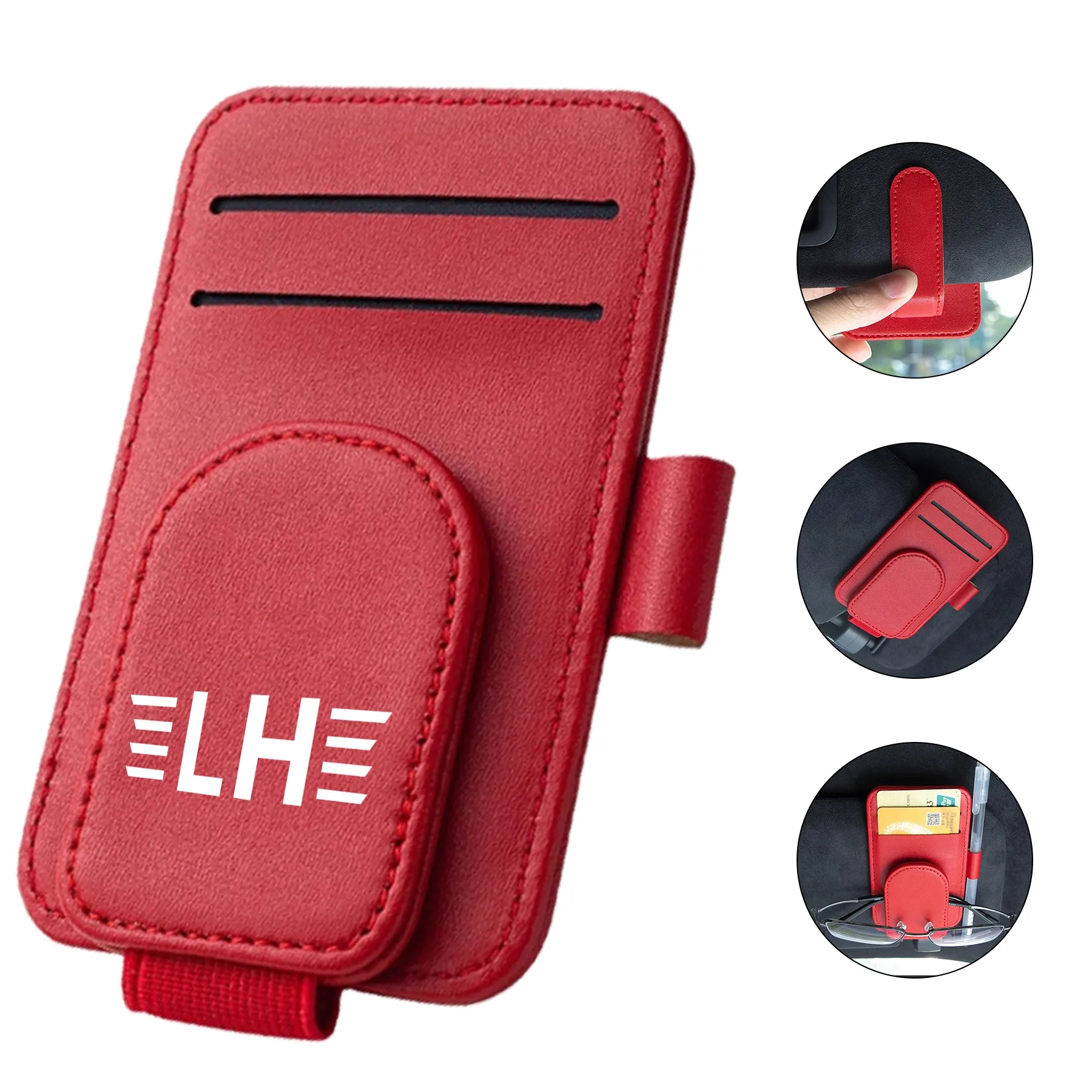 Auto Visor Eyeglasses Clip W/ Pen Slot 5