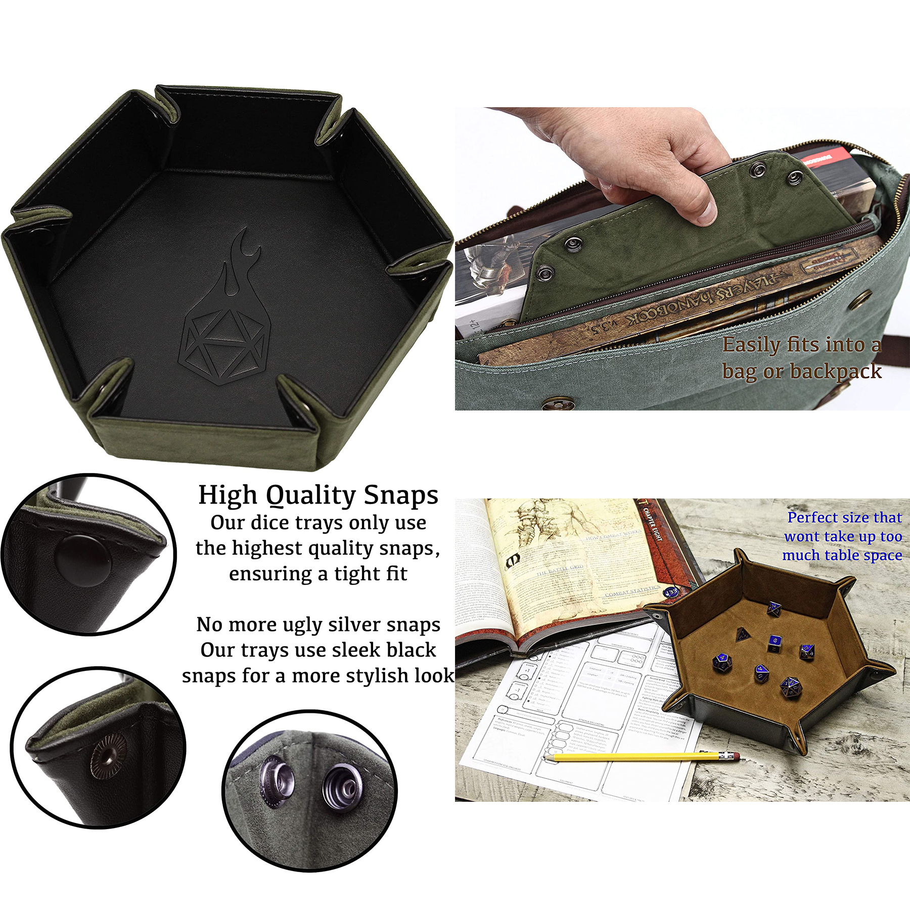 Folding Portable Folding Dice Rolling Tray 2