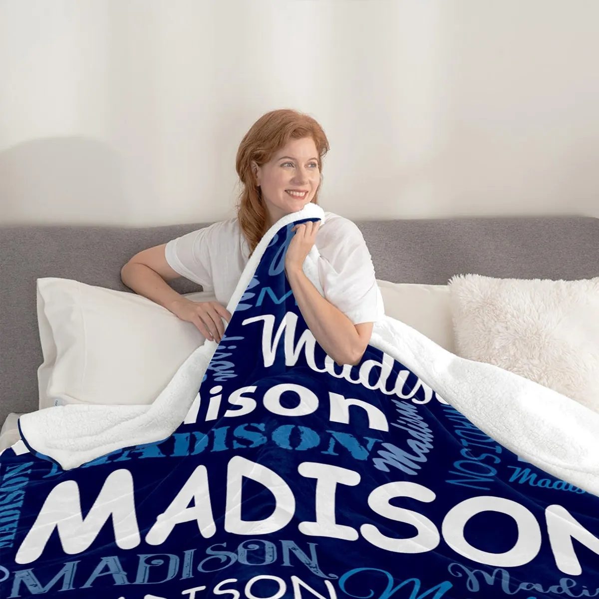 Custom Sherpa Fleece Throw Blanket 6