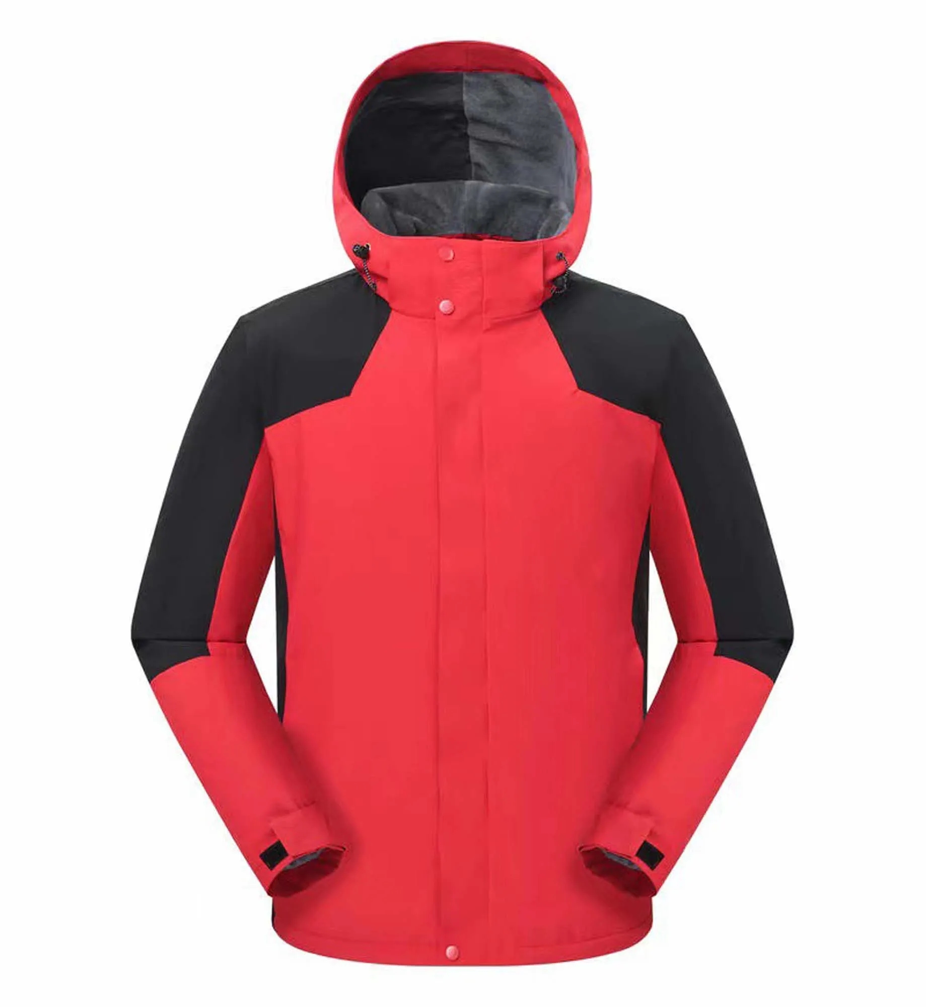 Hooded Windbreaker Flecee Lined Jacket 3