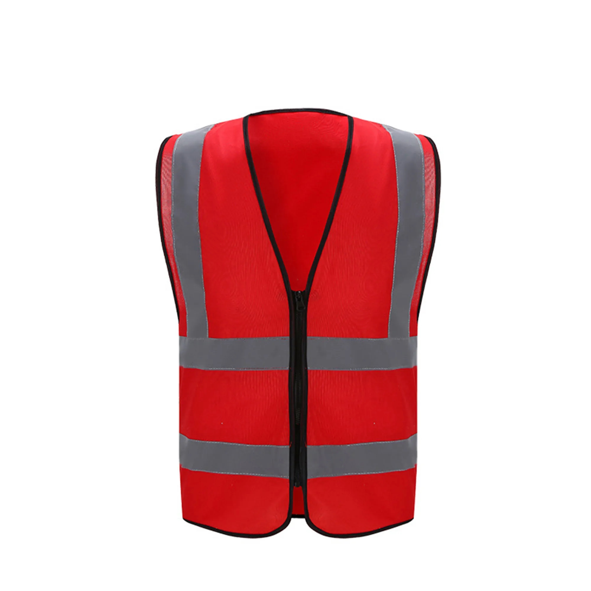 Reflective Tape Safety Hook & Loop Vest 4