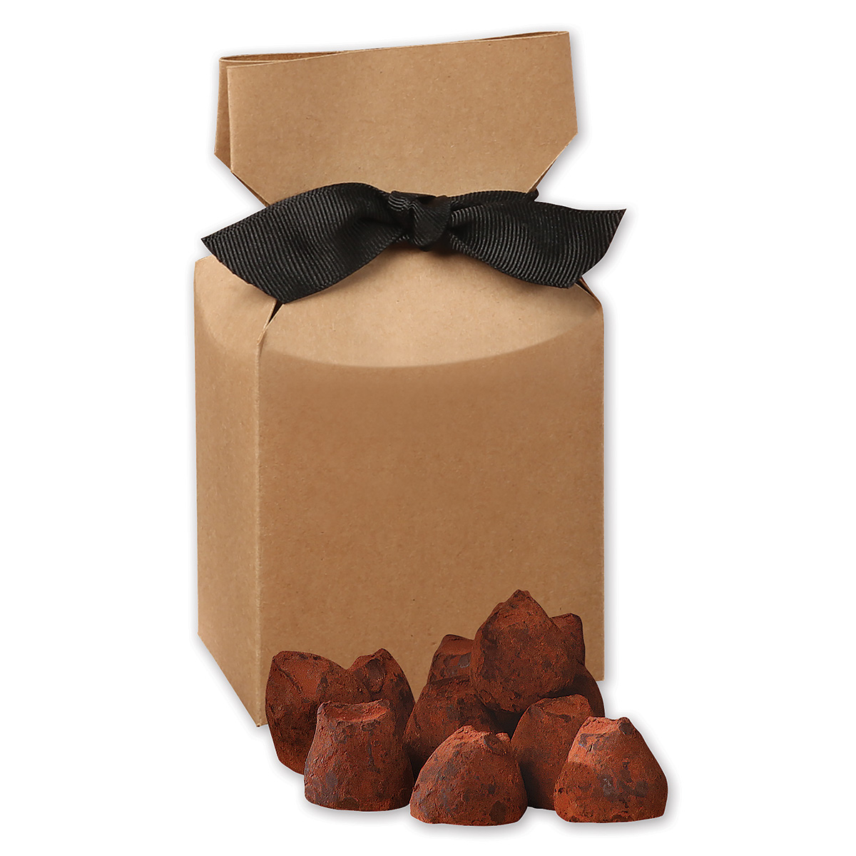 Cocoa Dusted Truffles in Kraft Premium Delights Gift Box 1