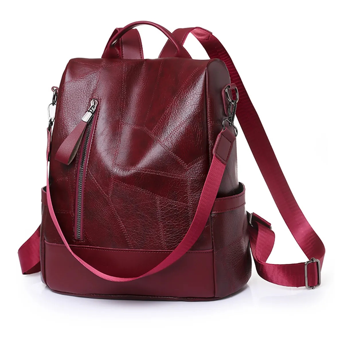 PU Leather Women Backpack Purse Anti-theft Fashion 1