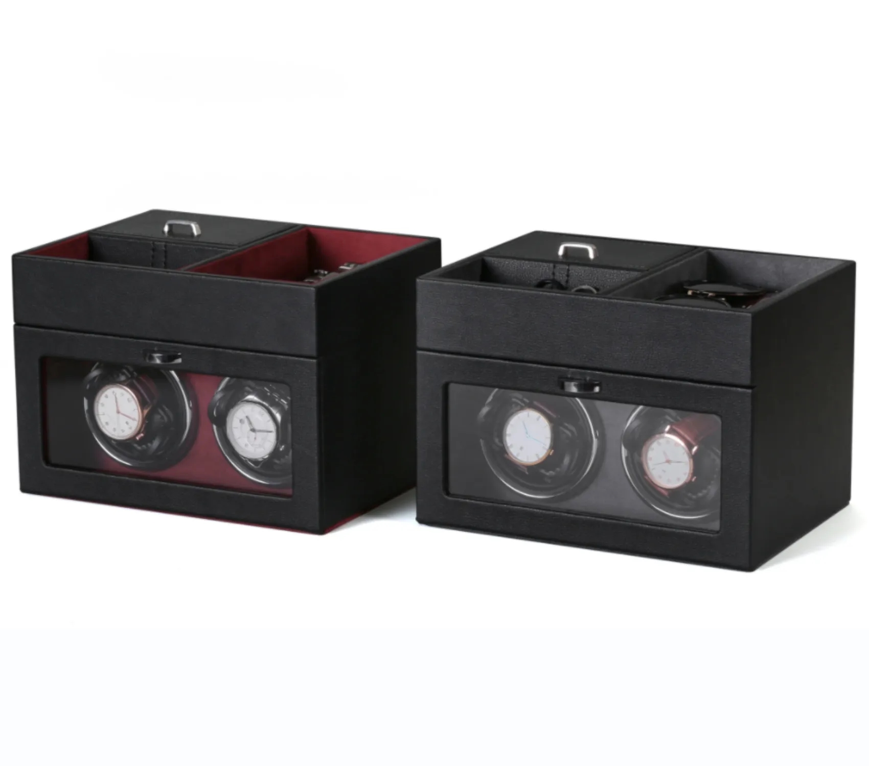 Multi-Function 2-Slot Watch Winder Jewelry Storage Box 6