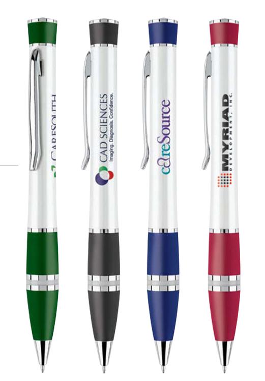 Colored Cara 2 Twist Brass Ballpoint Pen 2