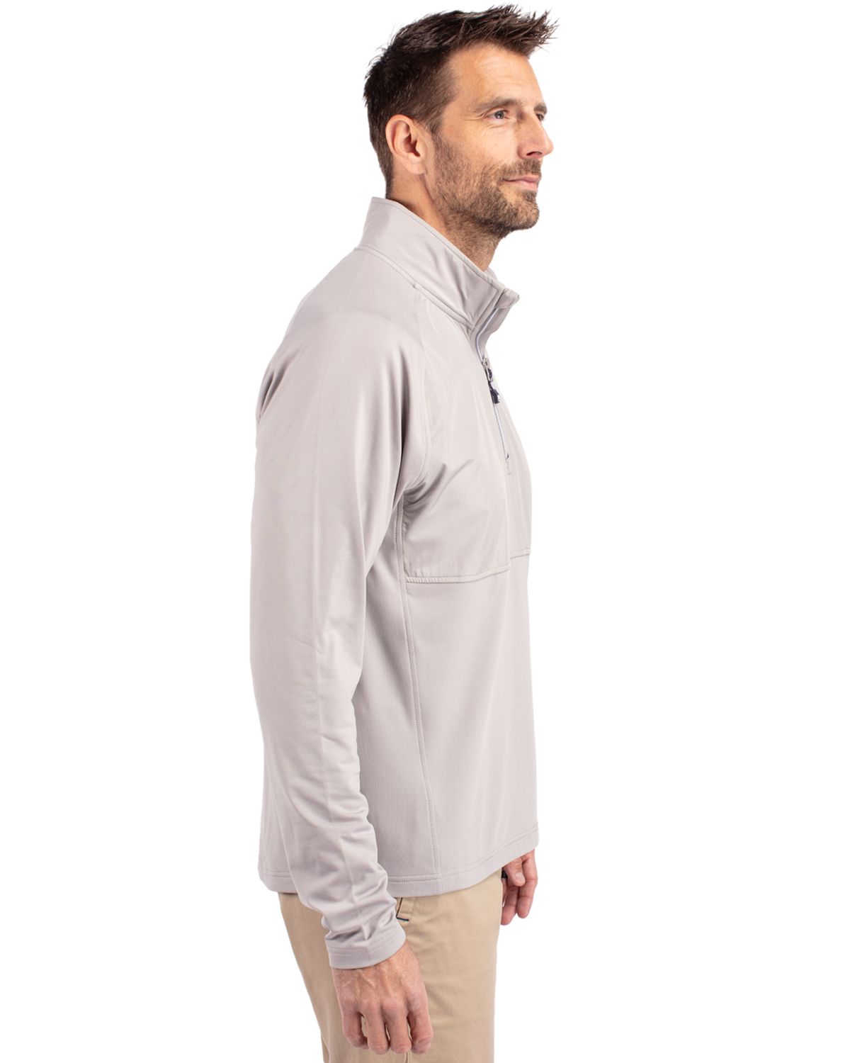 Cutter & Buck Adapt Eco Knit Hybrid Recycled Mens Quarter Zip 72