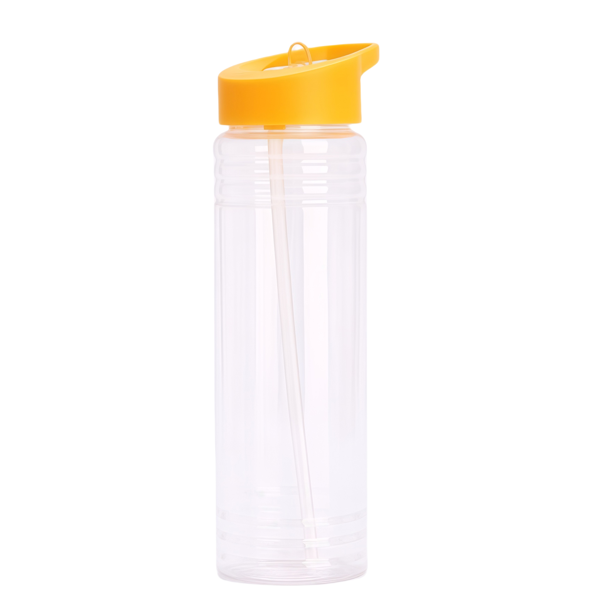 700ml Plastic PS Straw Cup with Handle Lid 6