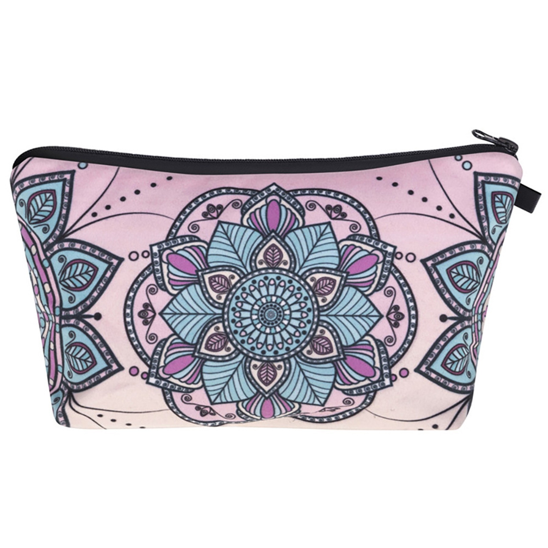 Digital Print Clutch Mandala Makeup Bag 17