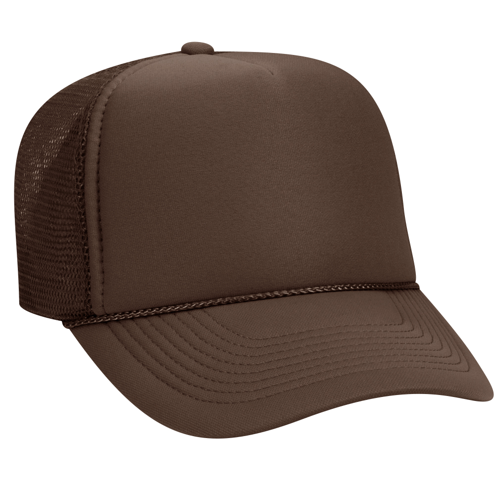 OTTO CAP® 5 Panel Mid Profile Mesh Back Trucker Hat 14