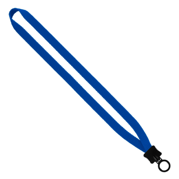 1/2" Smooth Nylon Lanyard with Plastic Clamshell & O-Ring 7
