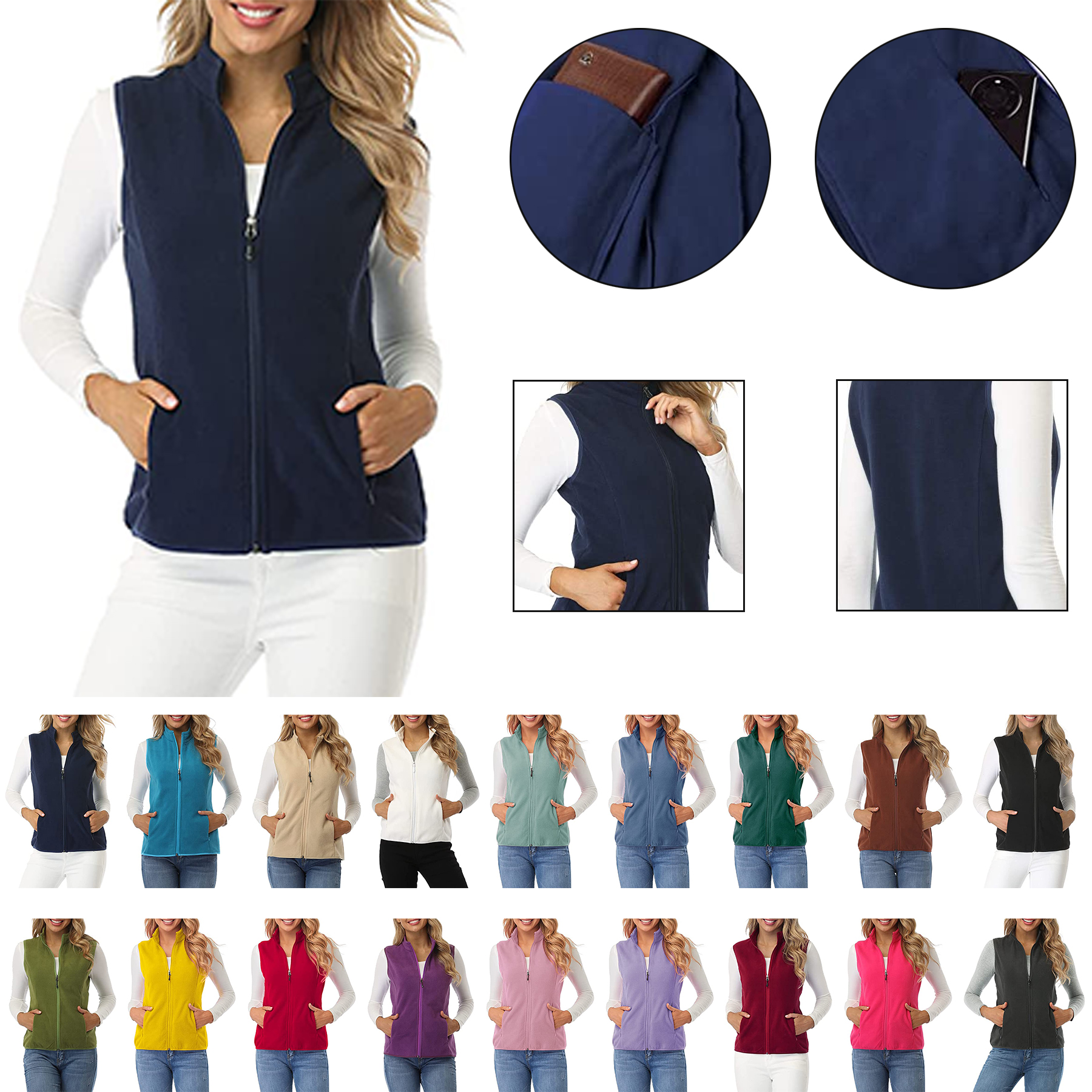 Women's Fleece Vest 2