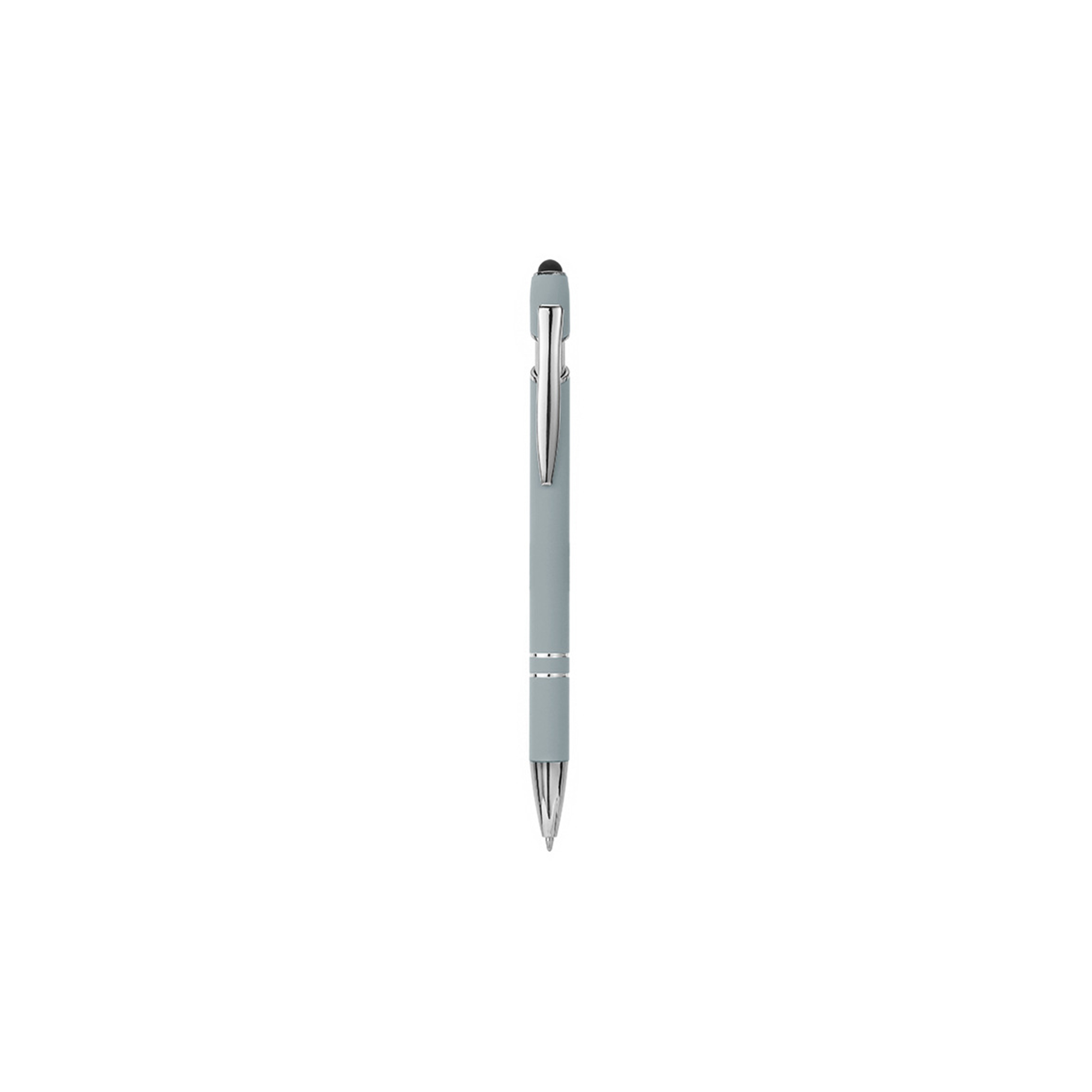 Aluminum Stylus Pen With Rubberized Finish And Plunger Action 11