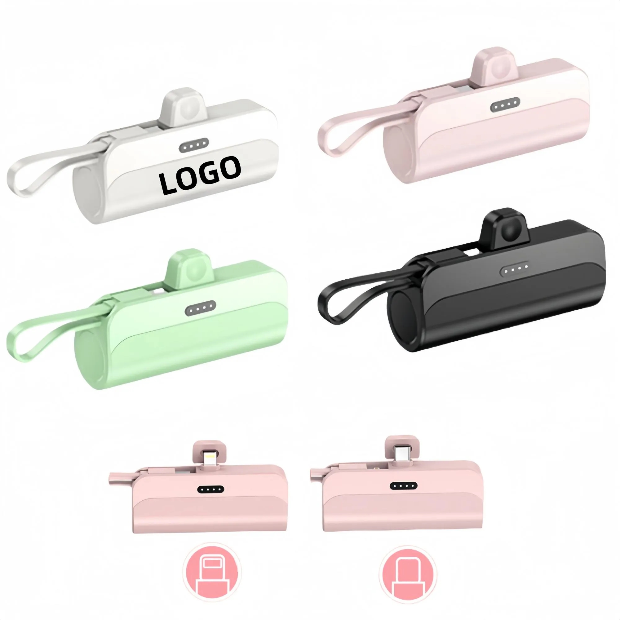 Capsule Power Bank With Built-in Cable 3