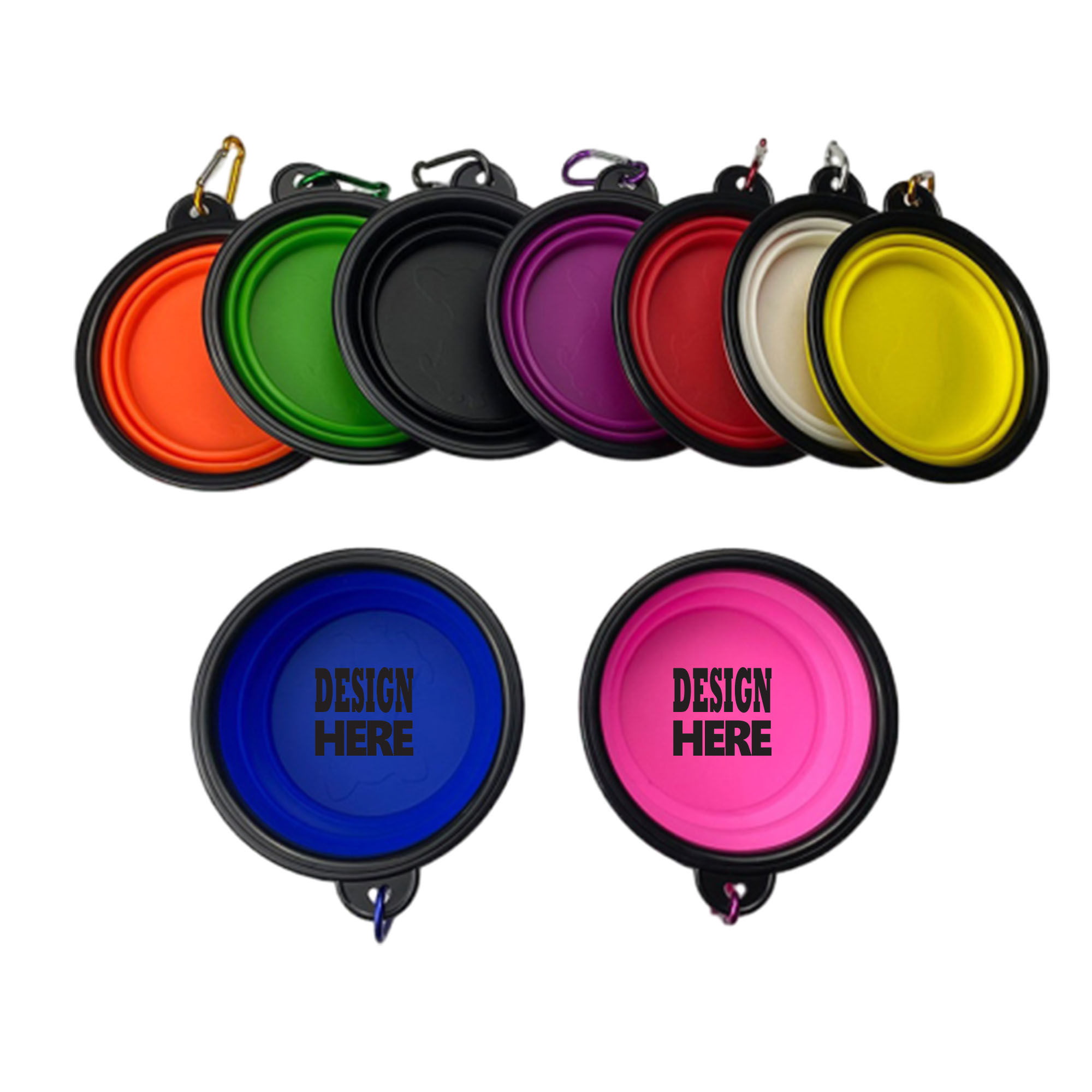 Silicone Foldable Portable Pet Bowl 2
