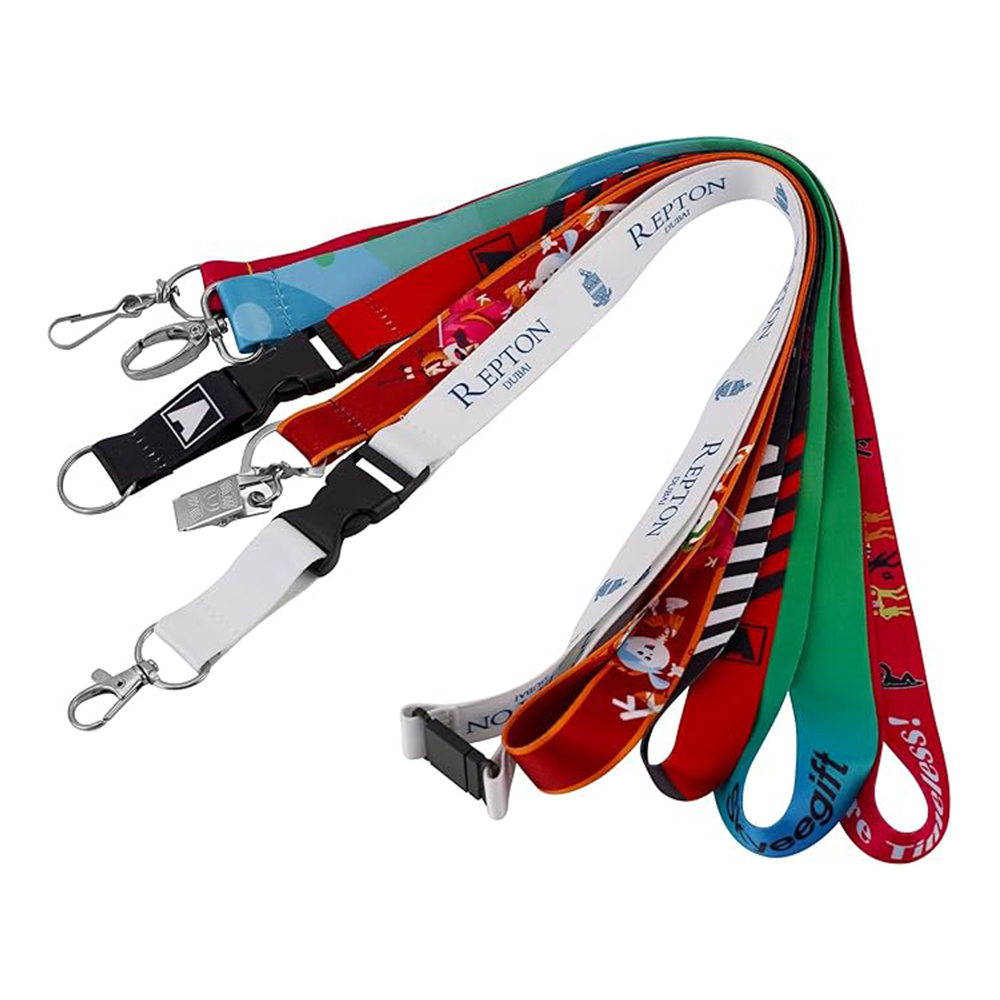 3/4" Single Ended Dye-Sublimation Lanyard w/Safety Break or Buckle Release 4