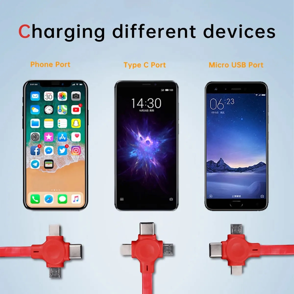 Three in One Charging Cable Roll 2