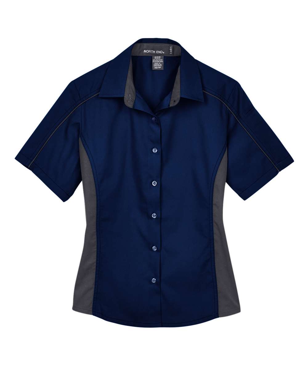 Women's Fuse Colorbloack Twill Short Sleeve Shirt - 77042 7