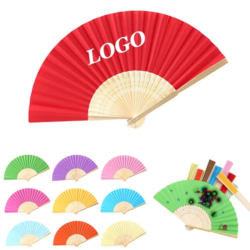 Foladble Paper Bamboo Fan 2