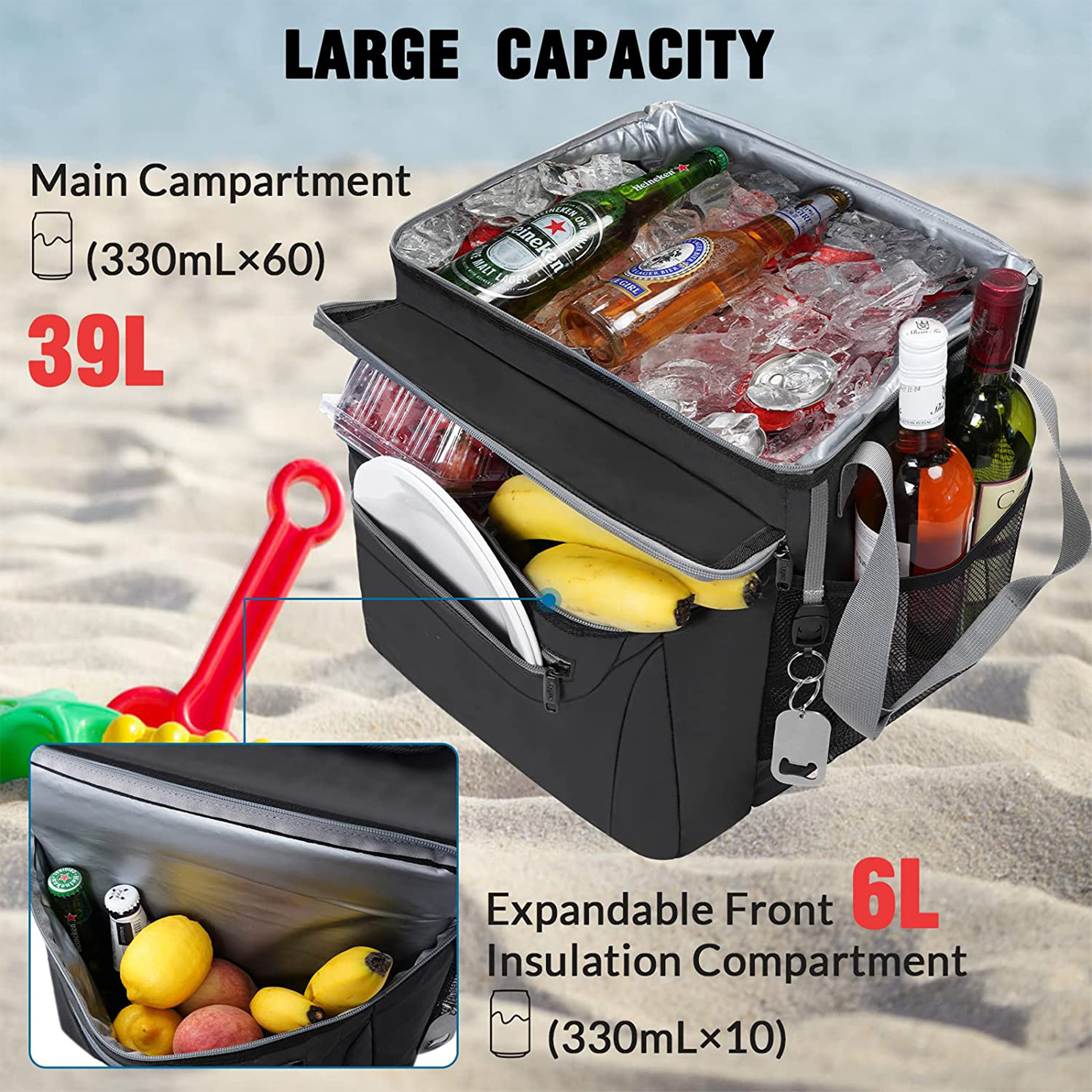 Oxford Waterproof beach picnic insulation bag 5
