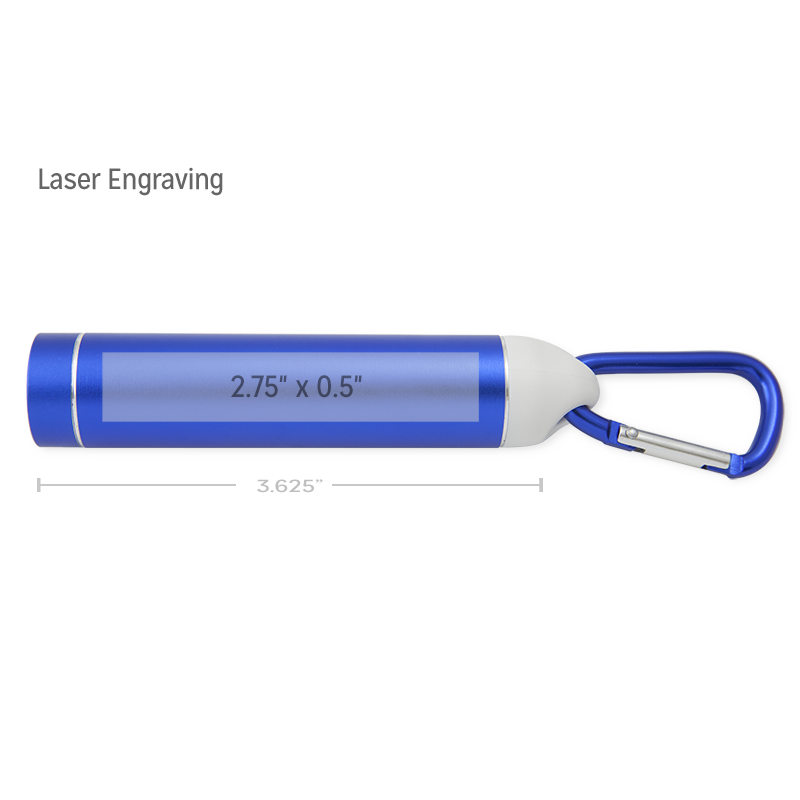 Edgewater Carabiner Standard Power Bank with UL Certified Battery