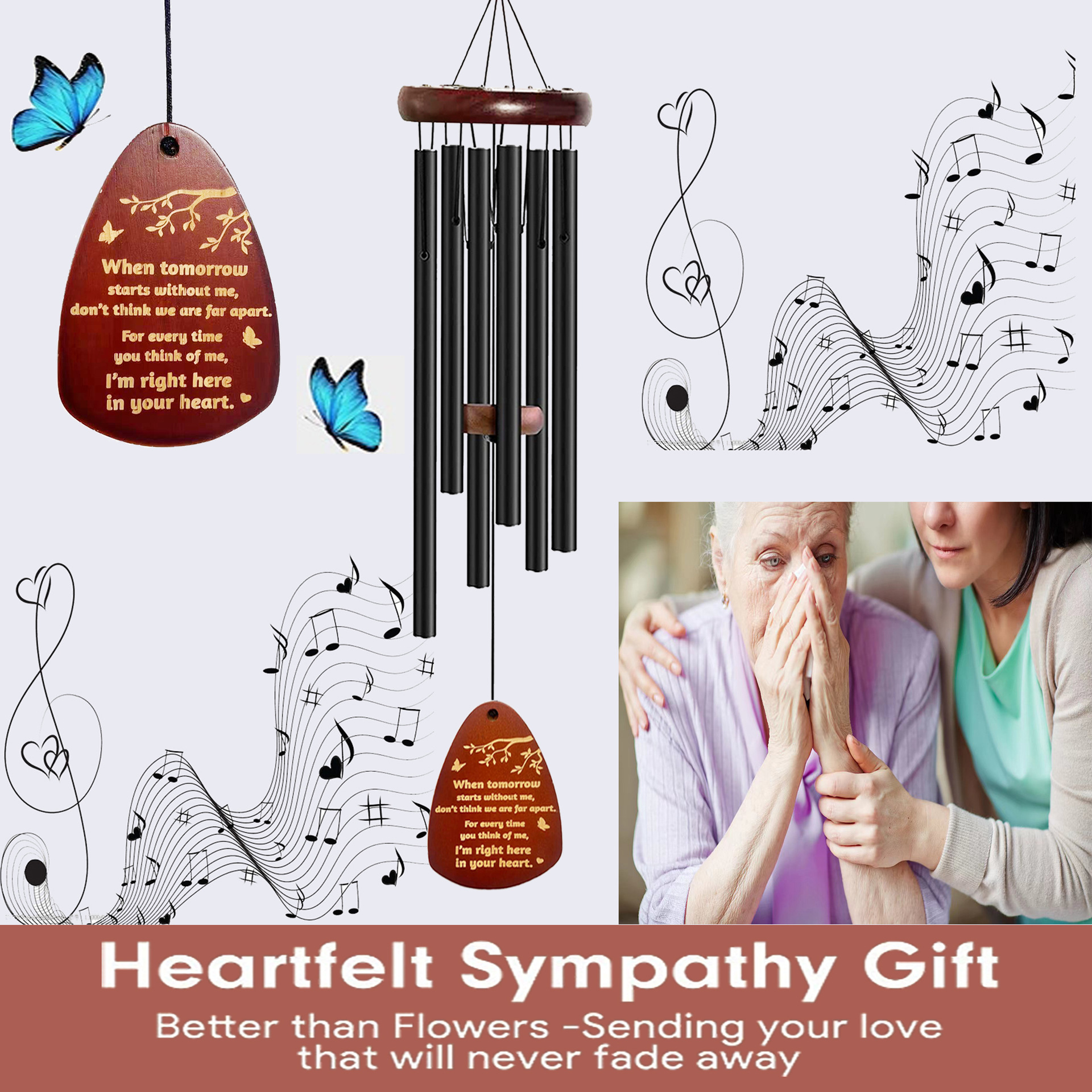 37 Inch Aluminum Tubes Six-tube wind chimes 5