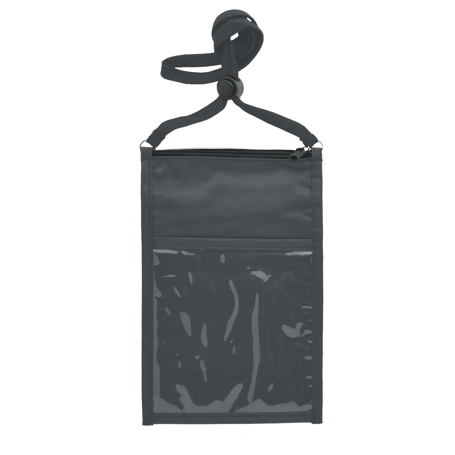 NYLON LARGE DOUBLE POUCH NECK WALLET 4