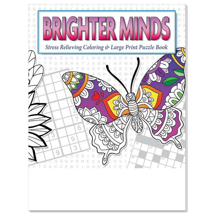 Brighter Minds Adult Coloring & Puzzle Books 1