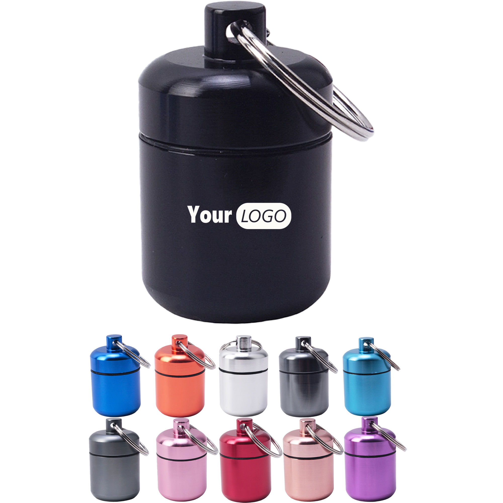 Mini Waterproof Pill Holder Keychain 4